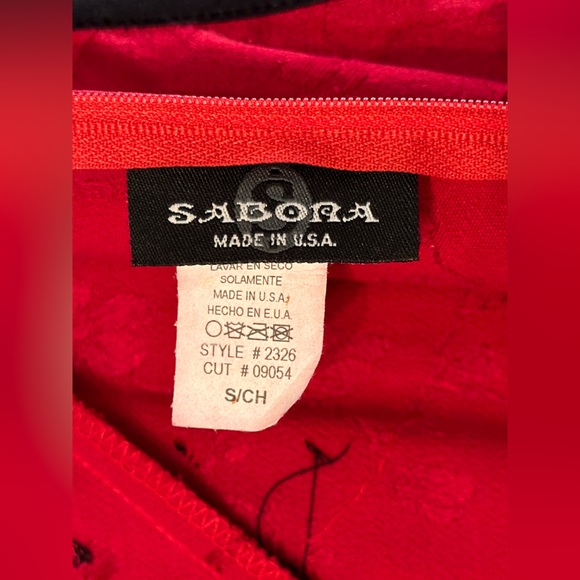 Vintage Red Floral Patterned Chinese Qipao Style Dress - Picture 8 of 9